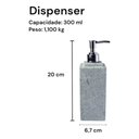 Ver imagem 3 de Porta Sabonete Líquido Dispenser Pedra Sabão Prata