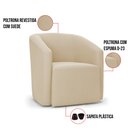 Ver imagem 3 de Poltrona Decorativa Orgânica Stella Max Suede D03 - D’Rossi