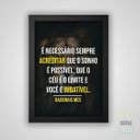 Ver imagem 1 de Quadro Racionais Mc's - A Vida é Desafio Motivacional - Com Vidro - Preto - 30x40