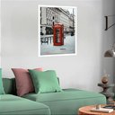 Ver imagem 2 de Quadro Decorativo Cabine Telefônica Londres - 70x50cm:moldura Branca