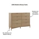 Ver imagem 3 de Cômoda Madeira Maciça 3302u Nest com 8 Gavetas Tauari Finestra