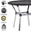 Ver imagem 3 de Mesa Emily com o Tampo Tramado em Alumínio - Área, Jardim, Piscina Trama Original