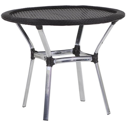 Mesa Emily com o Tampo Tramado em Alumínio - Área, Jardim, Piscina Trama Original