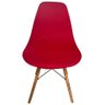 Kit 4 Capa de Cadeira Charles Eames Eiffel Pé Palito Malha Lisa:vermelho - 3