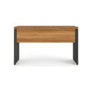 Ver mais imagens de Mesa de Escritório Executiva Reta com Gavetas – 1,50m x 0,60cm (Tampo 40mm) – Nogal Sevilha / Preto