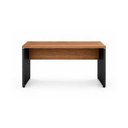 Ver imagem 5 de Mesa de Escritório Executiva Reta com Gavetas – 1,50m x 0,60cm (Tampo 40mm) – Nogal Sevilha / Preto