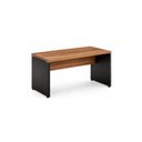 Ver imagem 2 de Mesa de Escritório Executiva Reta com Gavetas – 1,50m x 0,60cm (Tampo 40mm) – Nogal Sevilha / Preto