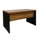 Ver imagem 1 de Mesa Escritório 1,50x0,60M - sem Gavetas - WORKSTART - Nogal Sevilha/Preto - 21472