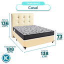 Ver imagem 3 de Kit Cabeceira + Cama Box + Colchão Casal D33 Iso100 Ortobom
