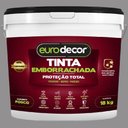 Ver imagem 2 de Tinta Emborrachada Fosca de 18 Kilos Cinza Platina - 01.01.06.0012 - Eurodecor