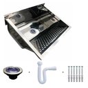 Ver imagem 3 de Tanque de Lavanderia Inox 46 Litros de Parede - Kit Completo