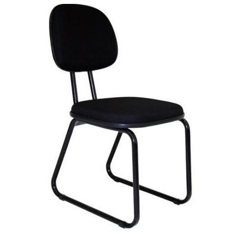 Cadeira de Escritório Interlocutor Trapézio - Corino Preto - Martiflex - 31103
