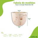 Ver imagem 2 de Vaso Concept Redondo N0 (2,5l) Cor Travertino Japi