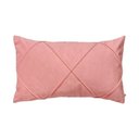 Ver imagem 1 de Capa para Almofada Drapeada em Veludo Retangular 60x40 Rose