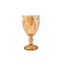 Ver imagem 2 de CONJUNTO 6 TACAS PARA ÁGUA DE VIDRO DIAMOND AMBAR METALIZADO 325 ML - LYOR 7394