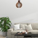 Ver imagem 2 de Luminária Teto tipo Pendente CÚPULA MDF - Completa - Cor: Marrom