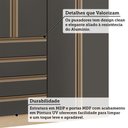 Ver imagem 5 de Guarda Roupa Modulado Mônaco 4 Portas de Bater 4 Gavetas MDF MDP Carvalho Graff Luciane Móveis
