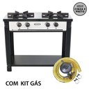 Ver imagem 3 de Kit - Fogão Gás Bravo 2b Br2b + Kit Gás - Venâncio