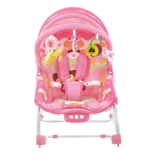 Cadeira Descanso Bebê Musical e Vibratória Sunshine Rosa - Safety 1st - 2