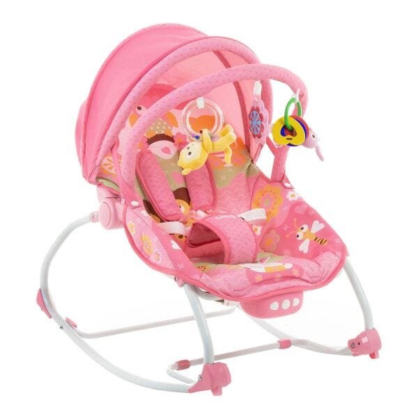 Cadeira Descanso Bebê Musical e Vibratória Sunshine Rosa - Safety 1st - 1