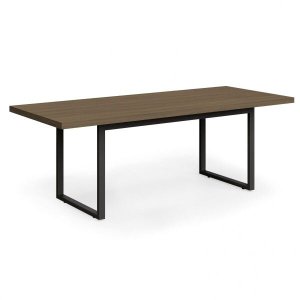 Mesa para Reunião Estilo Industrial 2,20m Pés de Aço Frame F220 Kappesberg - Carvalho Munique