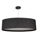 Ver imagem 1 de Pendente Lustre Oval Madeira Preto 75cm - Preto