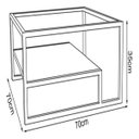 Ver imagem 5 de Mesa de Centro Base de Aço Preto Tampo MDF:Preto