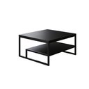 Ver imagem 1 de Mesa de Centro Base de Aço Preto Tampo MDF:Preto