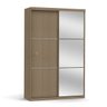 Guarda-roupa Solteiro com Espelho 2 Portas de Correr S742 Kappesberg - 3
