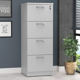 Gaveteiro Armário Arquivo para Pasta Suspensa 4 Gavetas Web30 G04 Cinza - Mpozenato - 2