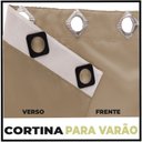 Ver imagem 3 de cortina para apartamento varao Ana 2,80 x 2,40 bege