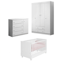 Ver imagem 2 de Quarto Bebê Ana Helena com Guarda-roupa Cômoda e Berço