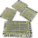 Ver imagem 1 de Kit 4 Peças Descanso de Panela Esteira Sisal Verde Neon