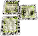 Ver imagem 3 de Kit 4 Peças Descanso de Panela Esteira Sisal Verde Neon