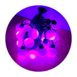 Cordão Led Pisca Bolinha 4m 8 Funções Natal:vermelho - 3