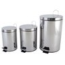 Conjunto com 3 Lixeiras em Inox - 3, 5 e 12 Litros Healer - 1