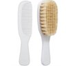Escova E Pente Cerdas Naturais Branco Buba Baby - 1