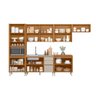Cozinha Modulada 6 Peças 13 Portas Nature Off White Borim Shop Jm - 3