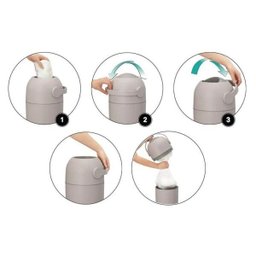 Lixo Magico Lixeira Anti-Odor Branco - KaBaby - 2