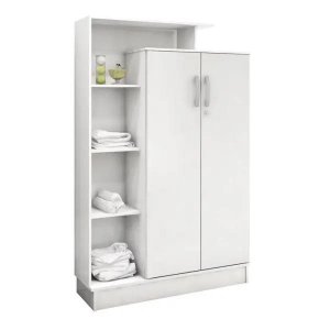 ARMARIO MULTIUSO ELITE 2 PORTAS BRANCO COM CHAVE - DEMÓBILE