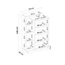 Ver imagem 3 de Armário Multiuso 2 Portas com Chave CH Elite Demóbile