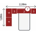 Ver imagem 2 de Quarto Solteiro Modulado Módena - Composição 12 - Nogal