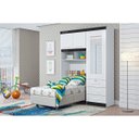 Ver imagem 2 de Dormitório Solteiro Duster - Branco Flex - Albatroz