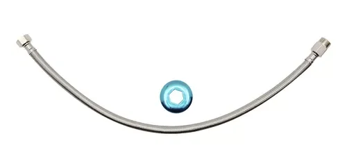 Ver imagem 2 de Engate Flexivel Mangueira Malha Inox 60cm - Brasfort 7007