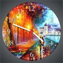 Ver imagem 3 de Relógio De Parede Abstrato Paris Casal Decorações Interiores