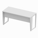 Ver imagem 4 de Escrivaninha Escritório 150cm X 60cm Pés Metal Cinza F5 Cor:cinza
