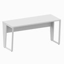 Ver imagem 3 de Escrivaninha Escritório 150cm X 60cm Pés Metal Cinza F5 Cor:cinza