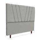 Ver imagem 4 de Cabeceira Estofada Queen Belgica 160cm Suede Cinza-claro