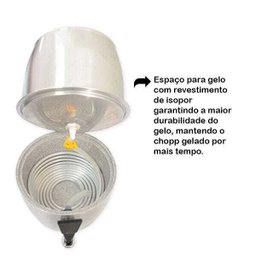 Chopeira Doméstica Portátil 5,2 Litros a Gelo Verde HKN - Chopp Master - 2