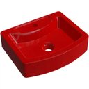 Ver imagem 1 de Cuba de Apoio Retangular Para Banheiro RT41 Aria Vermelho - Lyam Decor